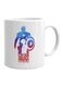 Print Captain America Printed Mug White/Red/Blue