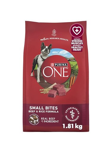 Purina ONE Small Bites Dry Dog Food for Adult Dogs with Added Vitamins &amp; Mineral (1.81kg Bag)