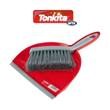 Tonkita Mini Set Dustpan &amp; Brush - New Model with Rubber Lid