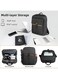 Mobcos Back Pack Black 8201 Urban Waterproof Laptop Backpack with USB Charging Port &ndash; Anti-Theft Oxford Fabric Travel &amp; Business Backpack for Men &amp; Women, Stylish Everyday Work Bag