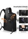 Mobcos Back Pack Black 8201 Urban Waterproof Laptop Backpack with USB Charging Port &ndash; Anti-Theft Oxford Fabric Travel &amp; Business Backpack for Men &amp; Women, Stylish Everyday Work Bag