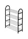 Dubai Gallery Four Storey Fine Quality Shoe Rack Black