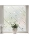 Tazweeq Window Privacy Film Decorative,Frosted Glass Window Film,Opaque Removable Window Tint,Static Cling UV Blocking Privacy Window Film for Home Bathroom Front Door(45 x 200 cm)