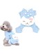 MAKINGTEC Pet Pajamas Jumpsuit Dog Shirts, for Small Medium Girls Puppy T-shirts, Cats Onesie Soft Dog Pajamas Cotton Puppy Rompers, Pet Jumpsuits Cozy Bodysuits for Summer Winter Clothing(M）
