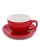 Coffee Cup With Saucer Red 150ml