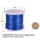 BENECREAT 12 17 18 Gauge Aluminum Wire (,100Ft) Anodized Jewelry Craft Making Beading Floral Colored Aluminum Craft Wire - 12 Gauge Blue