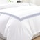 MMM HOME 6-Pieces Embroidered Super King Size Duvet Cover Set ,1 Duvet Cover + 1 Fitted Sheet + 4 Pillow Covers,Elegant Design
