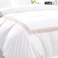 MMM HOME 6-Pieces Embroidered Super King Size Duvet Cover Set ,1 Duvet Cover + 1 Fitted Sheet + 4 Pillow Covers,Elegant Design