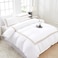 MMM HOME 6-Pieces Embroidered Super King Size Duvet Cover Set ,1 Duvet Cover + 1 Fitted Sheet + 4 Pillow Covers,Elegant Design