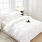 MMM HOME 6-Pieces Embroidered King Size Duvet Cover Set ,1 Duvet Cover + 1 Fitted Sheet + 4 Pillow Covers,Elegant Design