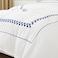 MMM HOME 6-Pieces Embroidered King Size Duvet Cover Set ,1 Duvet Cover + 1 Fitted Sheet + 4 Pillow Covers,Elegant Design