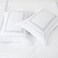 MMM HOME 6-Pieces Embroidered King Size Duvet Cover Set ,1 Duvet Cover + 1 Fitted Sheet + 4 Pillow Covers,Elegant Design