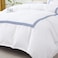 MMM HOME 6-Pieces Embroidered Super King Size Duvet Cover Set ,1 Duvet Cover + 1 Fitted Sheet + 4 Pillow Covers,Elegant Design