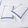 MMM HOME 6-Pieces Embroidered Super King Size Duvet Cover Set ,1 Duvet Cover + 1 Fitted Sheet + 4 Pillow Covers,Elegant Design