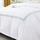 MMM HOME 6-Pieces Embroidered King Size Duvet Cover Set ,1 Duvet Cover + 1 Fitted Sheet + 4 Pillow Covers,Elegant Design