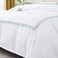 MMM HOME 6-Pieces Embroidered Super King Size Duvet Cover Set ,1 Duvet Cover + 1 Fitted Sheet + 4 Pillow Covers,Elegant Design