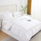 MMM HOME 6-Pieces Embroidered King Size Duvet Cover Set ,1 Duvet Cover + 1 Fitted Sheet + 4 Pillow Covers,Elegant Design