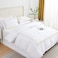 MMM HOME 6-Pieces Embroidered Super King Size Duvet Cover Set ,1 Duvet Cover + 1 Fitted Sheet + 4 Pillow Covers,Elegant Design