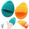 ASNTA 2Pcs Large Facial Sponges Set, Cleansing Puff, &ndash; 6.5x5 in Soft Face Sponge, Reusable Makeup Remover Exfoliating Pads,Daily Deep Cleansing with Drain Clip (2PCS