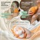 ASNTA 2Pcs Large Facial Sponges Set, Cleansing Puff, &ndash; 6.5x5 in Soft Face Sponge, Reusable Makeup Remover Exfoliating Pads,Daily Deep Cleansing with Drain Clip (2PCS