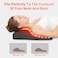 Comfier جهاز Ultra Slim 1228 لمساج الظهر والرقبة، وسادة مساج شياتسو ثلاثية الأبعاد مع حرارة، 8 رؤوس تدليك، 3 مستويات شدة، ومساج بالاهتزاز للرقبة والكتفين والظهر والجسم