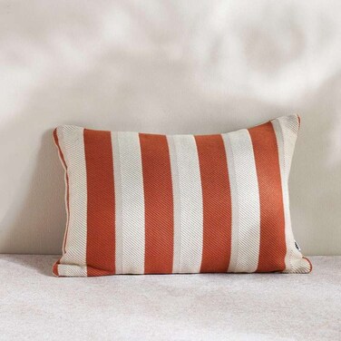 Home Patio Stripe Indoor/Outdoor Cushion - Rust