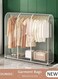 Extra Large Clear Hanging Garment Bags for Closet Storage Breathable Dust Cover Garment Rack Cover Wardrobe Clothes Protector for Coats, Suits, Dresses
