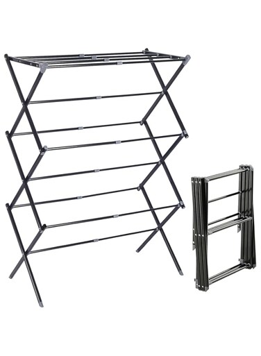 Generic 3-Tier Collapsible Drying Racks, Expandable and Foldable Clothes Rack, Laundry Drying Stand, Laundry Rack, Folding Clothes Dryer, Adjustable Towel Rack for Air Drying Clothing