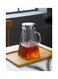 Hammer Texture Glass Water Bottle With Handle Clear 12x8x22.5cm