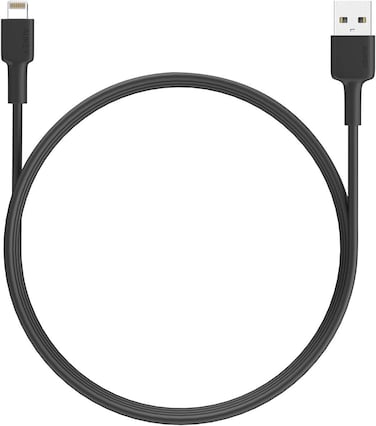 Aukey CB-AKL2 MFI USB A To Lightning Kevlar Cable - 2 Meter(AKY-CB-AKL2-LGT-2M-BLK)