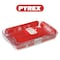 Pyrex Essentials Set of 2 Rectangular Glass Roasters (3.7L+2.6L) for Roasting, Baking, and Cooking