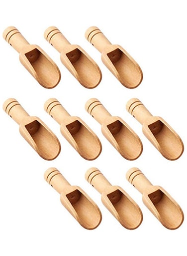 Long Handle Wooden Spoon Beige