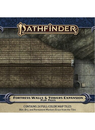Paizo Pathfinder Flip-Tiles: Fortress Walls &amp; Towers Expansion