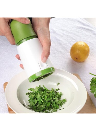 HONPOLO Herb Grinder and Multi-Functional Chopper - Premium Coriander Chopper, Rosemary Cutter, Cilantro Slicer, and Garlic Press - Versatile Kitchen Tool for Efficient Fruit and Vegetable Cutting
