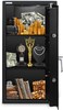 Rubik Safe Box Large with Key Lock, Secure Locker for Money Files folder Documents Jewelry Home Office RB75K (Size, 75x40x40cm) Black