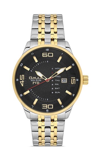 Omax Original Watches for Men Silver Stainless Steel Strap Blue 41mm Round Shape Analog Wrist Watch For Men's 100% Waterproof Business Casual Wear Gift Made in Japan 1 Year Warranty