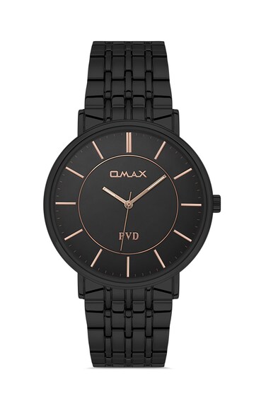 Omax Original Watches for Women Gold Stainless Steel Classic Strap 36mm Crystal Round Shape Analog Wrist Watch 100% Waterproof Business Casual Wear Gifts Made in Japan 1 Year Warranty