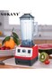 Multifunction Fully Automatic Blender, Ice Crusher, Kitchen Cooking Machine, Juicer, 2L, SK-444, Red