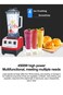 Multifunction Fully Automatic Blender, Ice Crusher, Kitchen Cooking Machine, Juicer, 2L, SK-444, Red