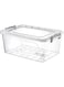 Cleaning Superstore Hobby Life Flat Rectangle Storage Box Transparent 13 Liters   02-1116