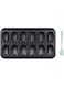 SYOSI Madeleine Pans, 12-Well Nonstick Baking Pans, Shell Shape Pan Trays, Heavy Duty Shell Shaped Mini Cookies Cake Mold Pan for Oven Baking, Warp Resistant Shell Shape Madeleine Mold Cake Pan