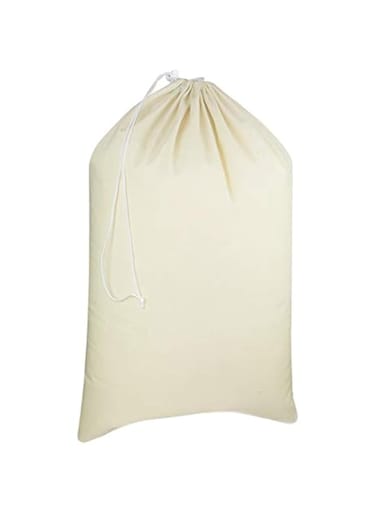 COTTON CRAFT Extra Large Laundry Bags - Heavy Duty Cotton Canvas Drawstring Closure Washable Laundry Bag - Back to School Travel College Dorm Basket Hamper Liner Toys Clothes Organizer Sack -XL 28x36