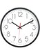 Vaupan Non-Ticking Silent Wall Clocks 12 Inch Battery Operated Quartz Classic Decor Clock Easy to Read for Bedroom Home Kitchen Room Office School (Black)