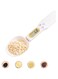 Digital Food Spoon Scale 500g/0.1g Electronic Kitchen Measuring Spoon Scale Hi-Def LCD Display Accurately Precise Digital Kitchen Gram Scale replaceable batteries (White)