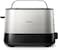 Philips Viva Collection Toaster - Wide 2 Slots, Built in Bun Warmer, Auto-off, 7 Toasting Levels - HD2637/91