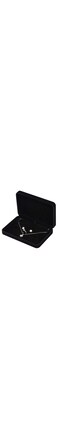 LETURE Large Velvet Jewelry Set Box, Big Necklace and Ring Earring Pendant Gift Box, Pearl/Chunky Necklace Jewelry Storage Case (Black)