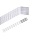 Modern Living Trendy 8 piece Stainless Steel Arched Straw set with 3 cleaners