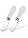 Pack Stainless Steel Butter Spreader Knife, Butter Knife with White Porcelain Handle, Cheese Butter Spreader Knives for Kitchen