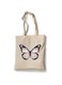 SHYTECH Reusable Eco-Friendly White Cotton Canvas Tote Bag/Grocery Shopping Bag/Shoulder Bag ButterFly