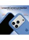 Mobcos iPhone 17 Pro Blue Elite Logo Premium Silicone Magnetic Wireless Charging Case for iPhone   Silky Soft Touch   Military-Grade Shockproof Protection   Strong Magnetic Compatibility   Luxury Slim Cover